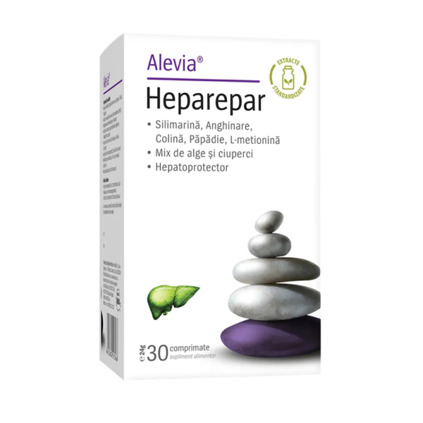 Heparepar – detoxifiant hepatic Alevia – 30 comprimate